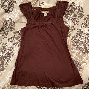 Lace detail tank top